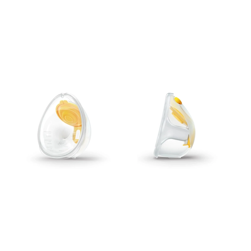 دو نمای متفاوت از کاپ شیردوش مدلا (MEDELA) مدل Hands-Free