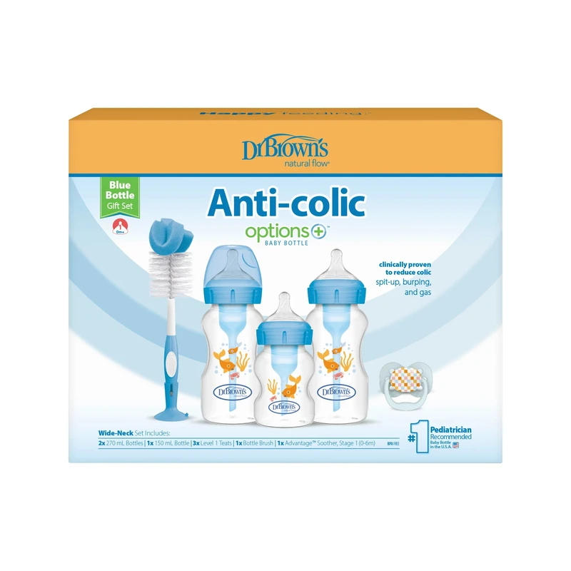 پک Newborn Feeding Set Dr. Brown’s مدل DB3620 شامل شیشه شیر Options+