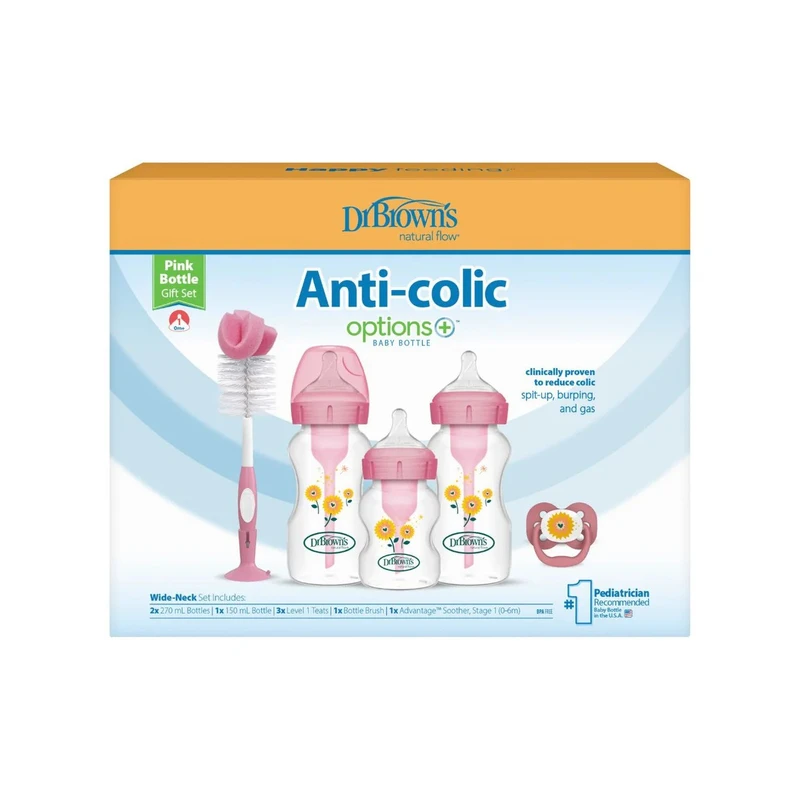 پک کامل Newborn Feeding Set Dr. Brown’s مدل DB3610 ضدنفخ برای نوزاد