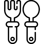 لوگوی دسته بندی قاشق و چنگال مراقبتی