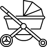 آیکون دسته بندی کالسکه و کریر