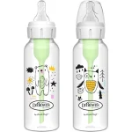 شیشه شیر دکتر براونز طرح خرس و جغد حجم 250 میلی لیتر 2 عددی