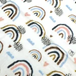 دستمال دست و صورت نوزاد بی بیبی مدل رنگین کمان آبی - تصویر 3