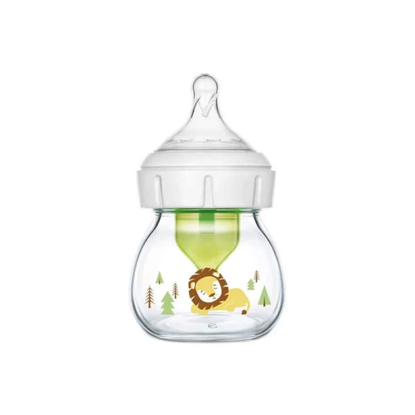 شیشه شیر پیرکس دکتر براونز کد 21600 طرح شیر حجم 60 میلی لیتر