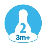 سر شیشه شیر دکتر براونز +3 ماه سایز 2 کد 322 (باریک) - تصویر 5