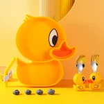 ظرف غذای سیلیکونی نوزاد و کودک طرح جوجه مدل 5 پارچه - تصویر 2