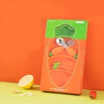 ظرف غذای سیلیکونی نوزاد و کودک طرح هویج مدل 5 پارچه - تصویر 3