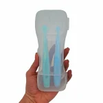 قاشق سیلیکونی بی‌بی‌سیل مدل قاب دار بسته دو عددی - تصویر 3