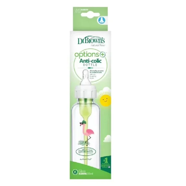 شیشه شیر پیرکس دکتر براونز طرح فلامینگو حجم 250 میلی لیتر - تصویر 2