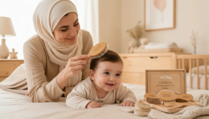ست شانه و برس چوبی کودک 3 تکه کاوالو