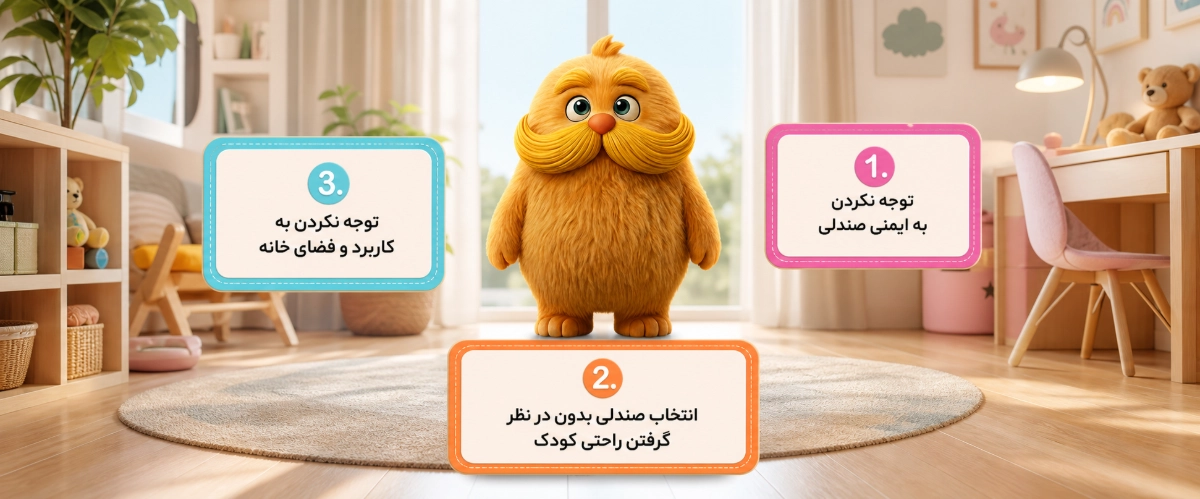 اشتباهات رایج حین خرید صندلی غذا کودک​ نی نی میخواد