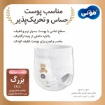 پوشک شورتی اورگانیک مونی ژاپنی 32 عددی - تصویر 5