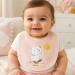 پیشبند مخملی نوزاد طرح جوجه - تصویر 2